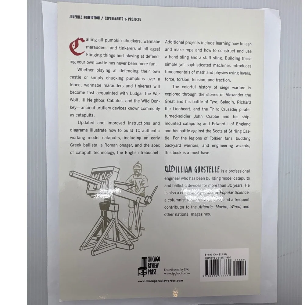 The Art‎ of The Catapult Book William Gurstelle 2nd Edition Ancient Artillery